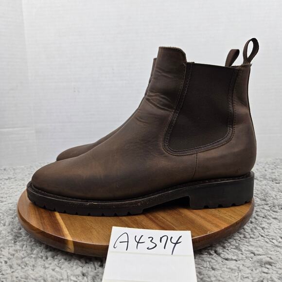 Thursday Boot Company Mens 10 Legend Brown Leather Casual Daily Chelsea Boots